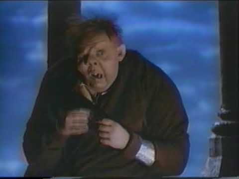 The hunchback of notre dame (1939) Colorized. Quasimodo saves Notre Dame