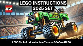 LEGO INSTRUCTIONS:Build the EPIC LEGO Technic Monster Jam ThunderROARus 42200 Monster Truck Madness!