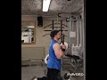 kneeling rope pushdown 5x12 reps