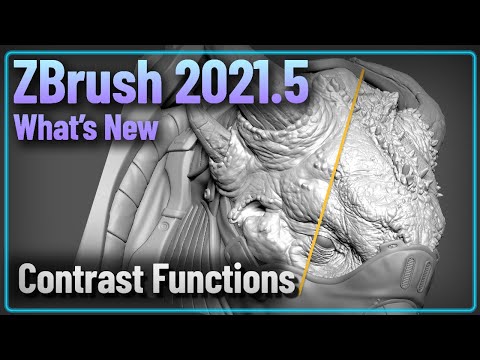 061 ZBrush 2021.5 - Contrast Deformer, Contrast Target, and Contrast Delta Brush!