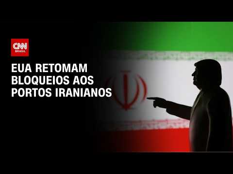 Estados Unidos retomam bloqueios aos portos iranianos | CNN NOVO DIA