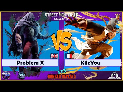 Street Fighter 6 - Problem X (M.bison) VS Kilzyou (rashid) *** Masterz TV