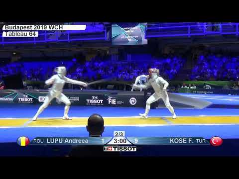 2019 245 T64 07 F S Individual Budapest HUN WCH YELLOW LUPU ROU vs KOSE TUR