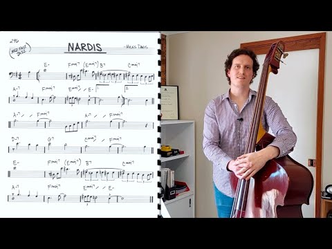 "Nardis" by Miles Davis 🎺 | Double Bass Lesson 🎸 | Walking Jazz Standards #33 🎵