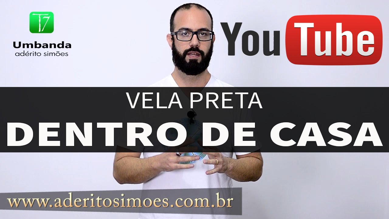 Atenção Vela preta dentro de casa