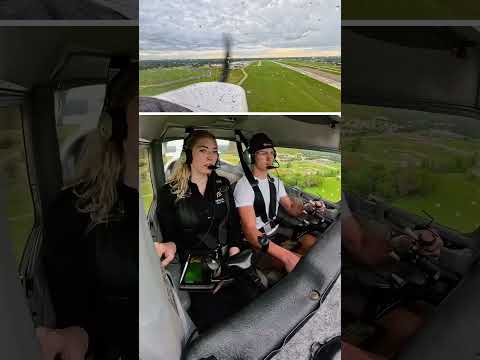 Charlie nailed his first landing!