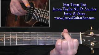 James Taylor Her Town Too Intro Guitar Lesson