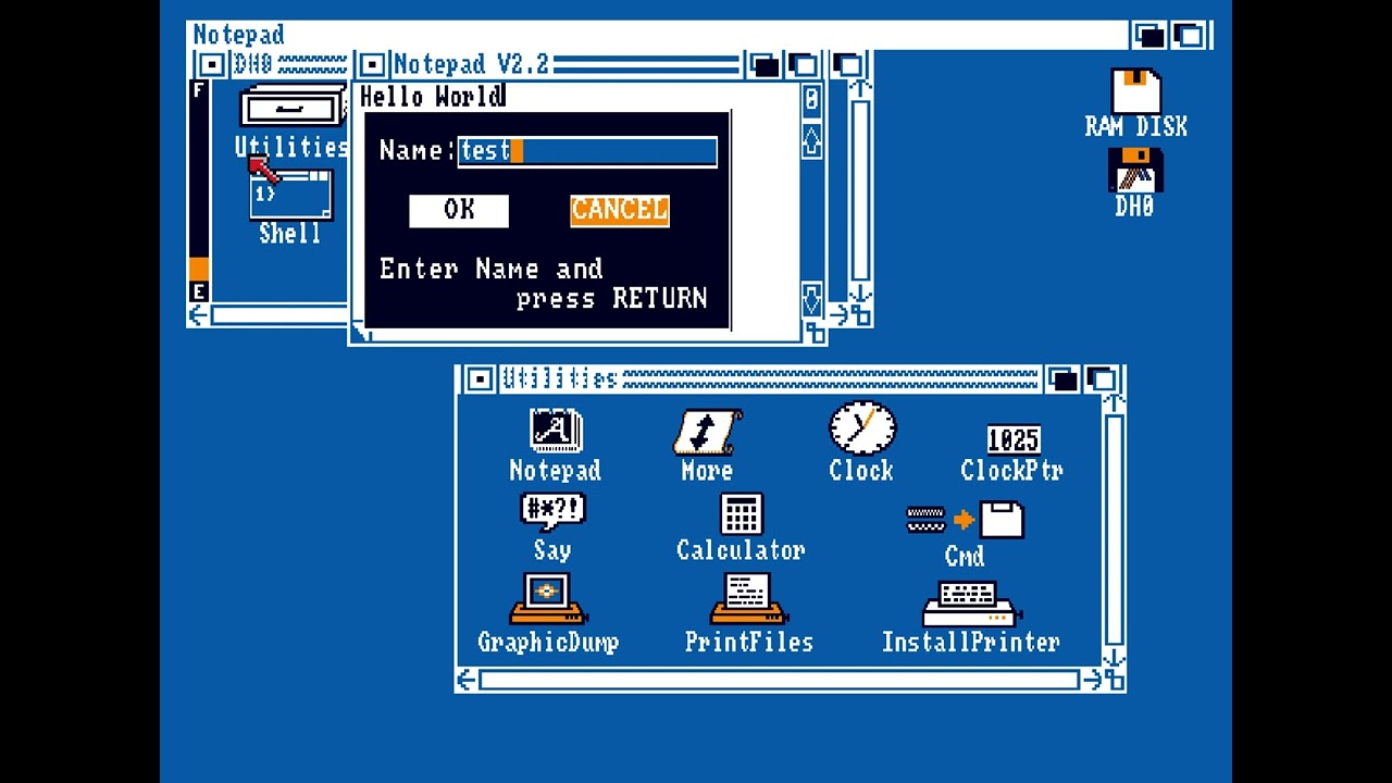 Amiga 500 Workbench 1.3.3 #amiga500 #commodore