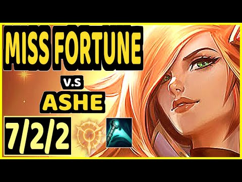 PROFESSOR (MISS FORTUNE) vs ASHE - 7/2/2 KDA BOTTOM ADC CHALLENGER GAMEPLAY - BR