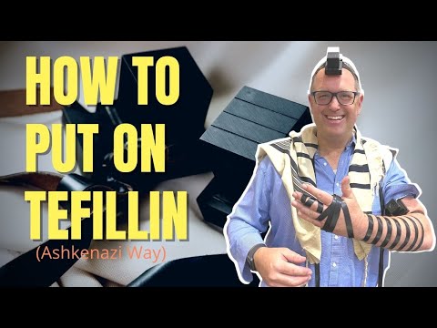 How to Put On Tefillin  Ashkenazi way | Tefillin