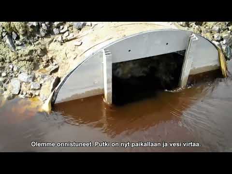 Kierresaumaputkesta valmistettu kalatie | Pipelife