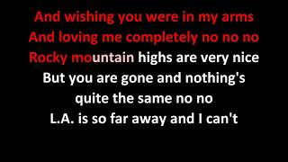 Chicago - You Are on My Mind KARAOKE