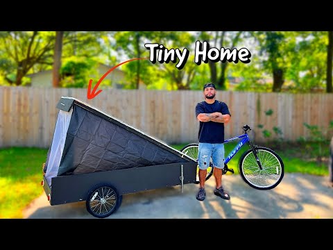 Building A Pop Up Bike Camper For A Homeless Guy | Full Build