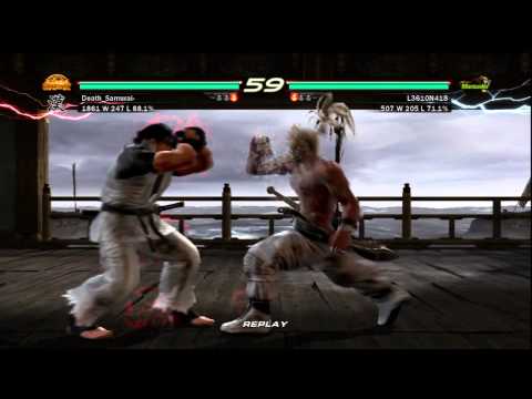 Tekken 6 online Paul (Death_Samurai) VS Bruce (L3G1ON418)