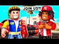 I Joined A GANG In ROBLOX BLOCKSPIN GONE WRONG