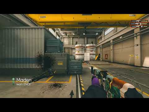 CSGO ENCE Maden 4 Kills AK47 vs Rare Atom Nuke ESL Pro League S17