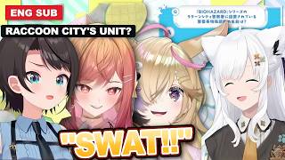 Is Raccoon City's Elite Unit Really Called SWAT?!【Hololive/Subaru/Fubuki/Polka/Ririka/ENG Sub】
