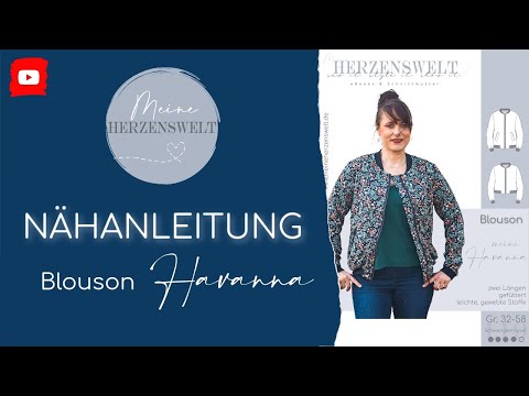 Nähanleitung Havanna #119 - Blouson mit Leistentaschen nähen Schnittmuster - meine Herzenswelt 2.0
