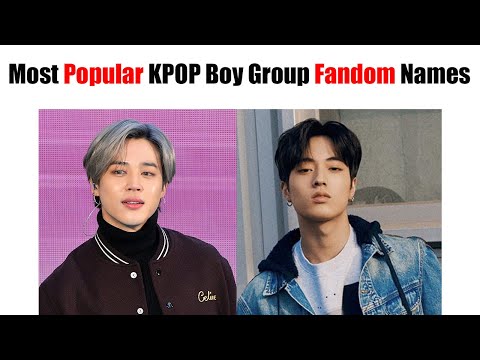 Most Popular KPOP Boy Group Fandom Names All Time!