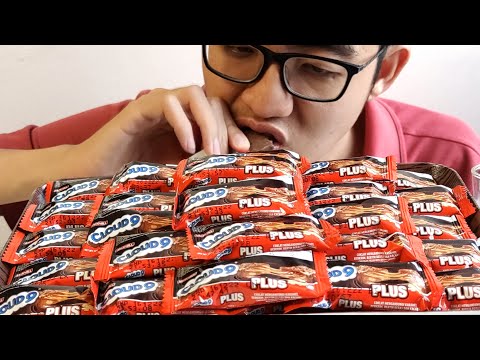 ASMR PEANUT CHOCOLATE | CLOUD 9 CHOCO | MALAYSIA CLASSIC JUNK FOOD EATING SOUNDS | Jshen Ng #54