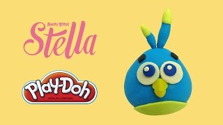 play doh angry birds stella luca - how to make with playdoh