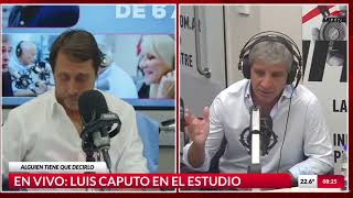 El Ministro de Economía, Luis Caputo, dialogó con Eduardo Feinmann en su programa de Radio Mitre.