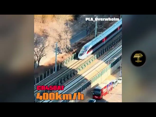 China muestra en movimiento el  tren más rápido del mundo