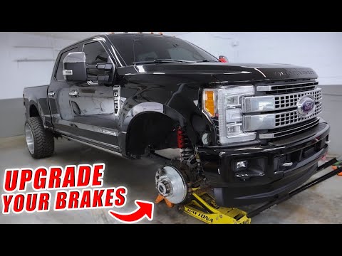 Ford F250 BIG BRAKE UPGRADE - ROASTED MY FACTORY BRAKES!