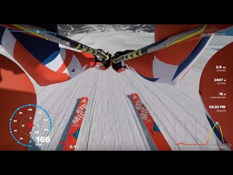 POV Speed Ski 167kph training in Vars - GoPro data overlays.