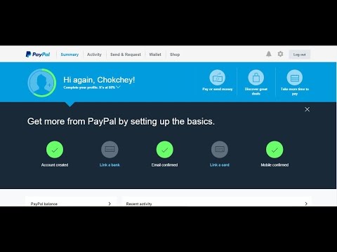 How to create full 100% Paypal Account Tutorial #2 - Part 1(Phone number, Link Bank, Link card) Video