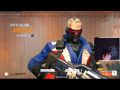 GALE SOLDIER 76 GAMEPLAY - POTG! [ OVERWATCH 2 SEASON 6 TOP 500 ]