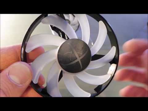 XFX Hard Swap Fan White LED Demo and Unboxing