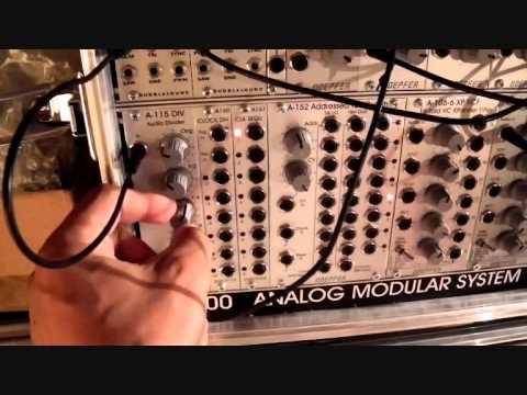 Messing with Karplus-Strong (Doepfer analog modular synthesizer)