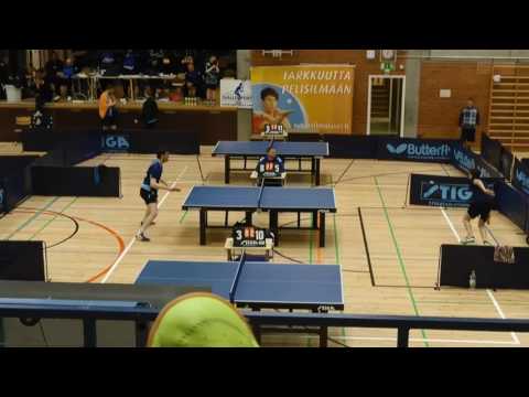 Crazy table tennis shot