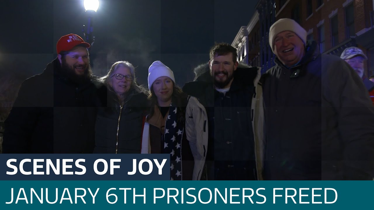 'They’re true heroes': Families reunited as jailed January 6th Capitol rioters freed | ITV News