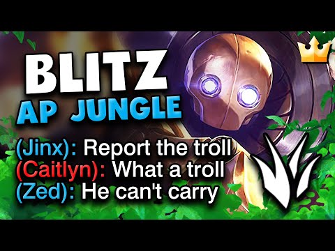 BLITZCRANK REWORK JUNGLE FULL AP - QUESTO VIDEO TI FARÀ GODERE