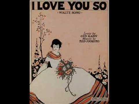 "I Love You So" (1930) Bob Haring