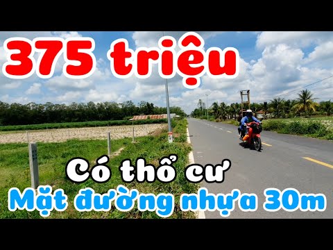 Bán 4 lô 5,5x66 đất mặt tiền đường nhựa 30m giá 375 triệu ở Long Chữ Tây Ninh cách TPHCM 70km