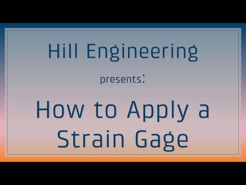 Strain Gaging 101: How to Apply a Strain Gage