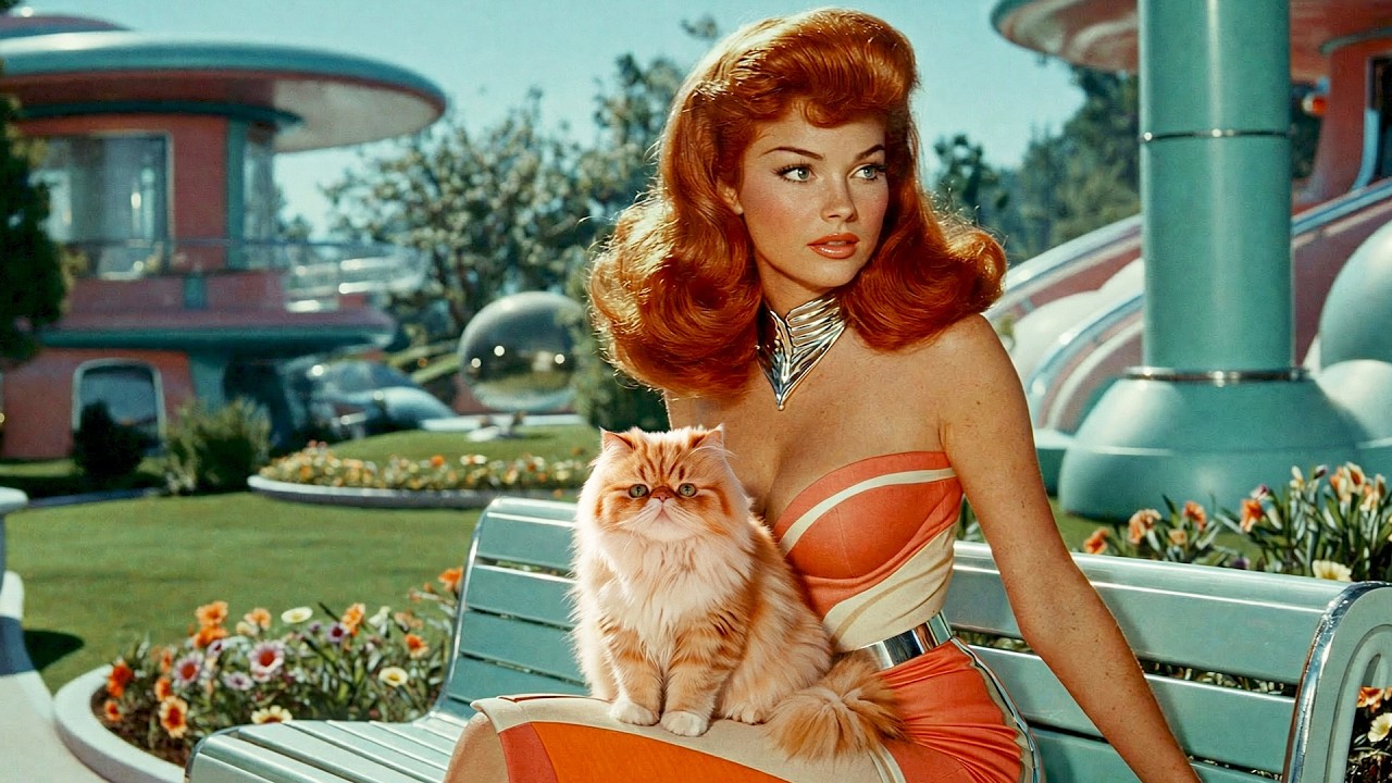 2 Hours of Springtime in 1950s Luxury Suburbs | Relaxing Retro Sci-Fi Jazz