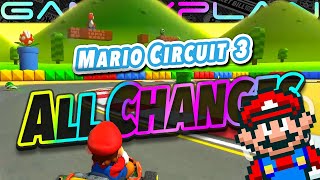 All Changes & Differences in Mario Circuit 3! - Mario Kart 8 Deluxe Booster Course Wave 2 Analysis