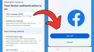 Turn Off Two Factor Authentication in Facebook 2024