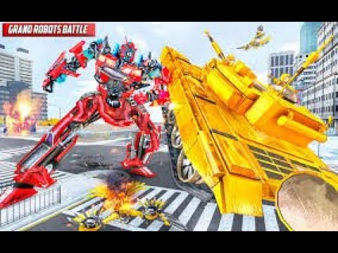 Police Tiger Robot Car 3D Game - Android GamePlay | Walk through a game