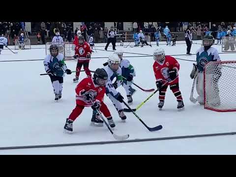 Magyar Jégkorong Napja 2025 Városligeti Műjégpálya U12 sárga DVTK vs. Sportországi cápák/FTC/Angels