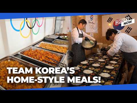 What is Team Korea eating at the 2026 Milan Cortina Winter Olympics?