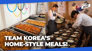 What is Team Korea eating at the 2026 Milan Cortina Winter Olympics?