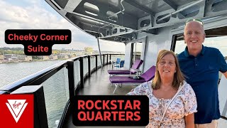 Virgin Voyages’ Rockstar Cheeky Corner Suite & Richard’s Rooftop