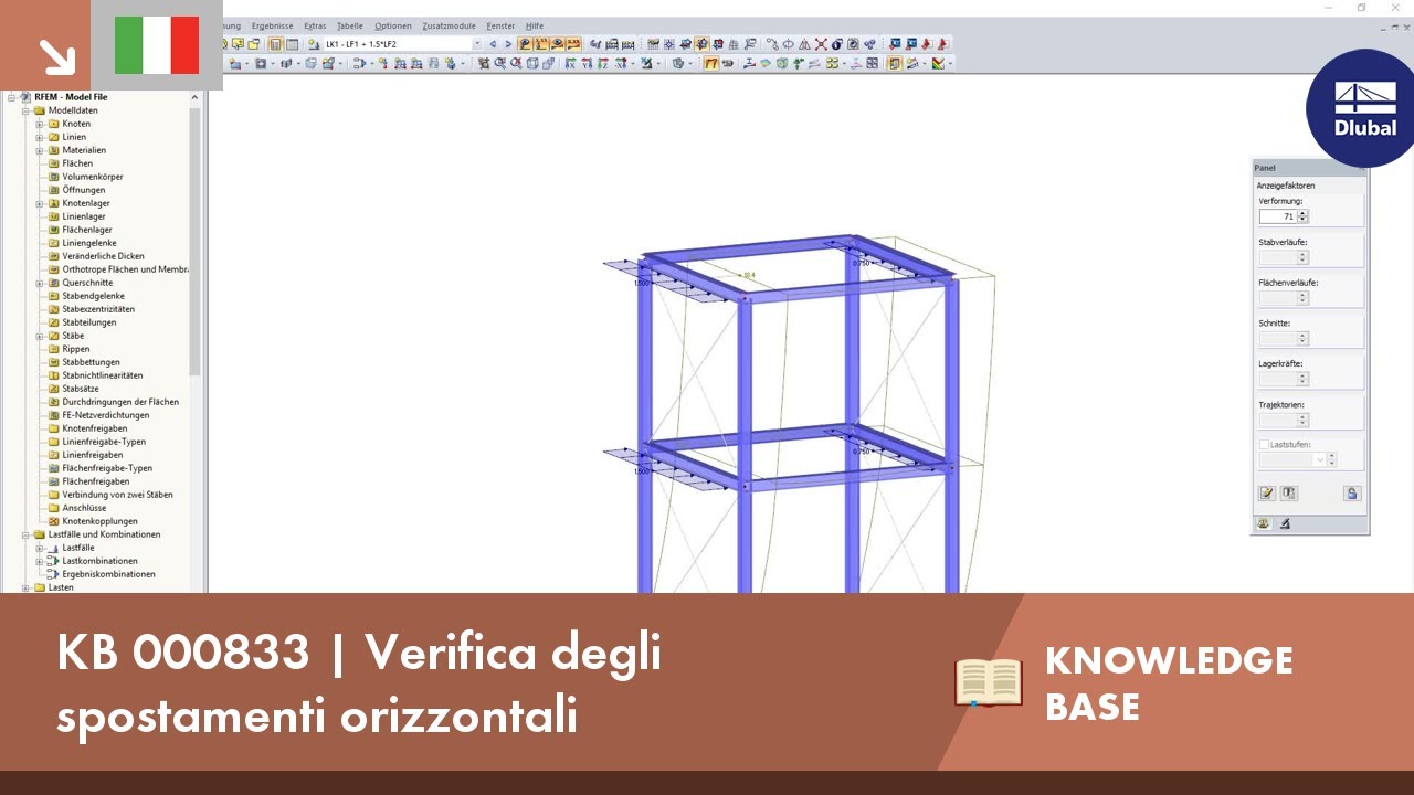 KB 000833 | Verifica degli spostamenti orizzontali