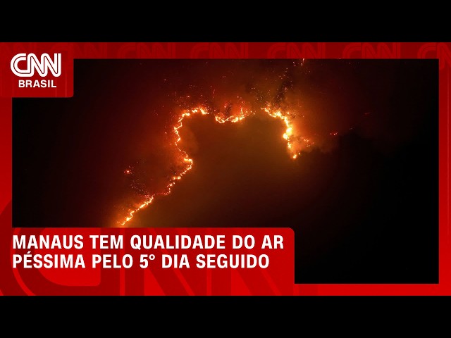 Queimadas no Amazonas deixam ar de Manaus péssimo pelo 5º dia seguido; veja | CNN 360°