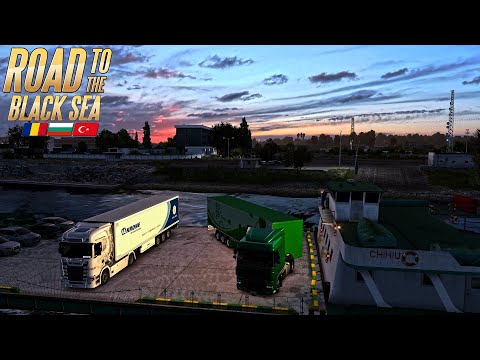 ETS2 1.36 - Road to the Black Sea DLC - Braila Ferry - The Danube River
